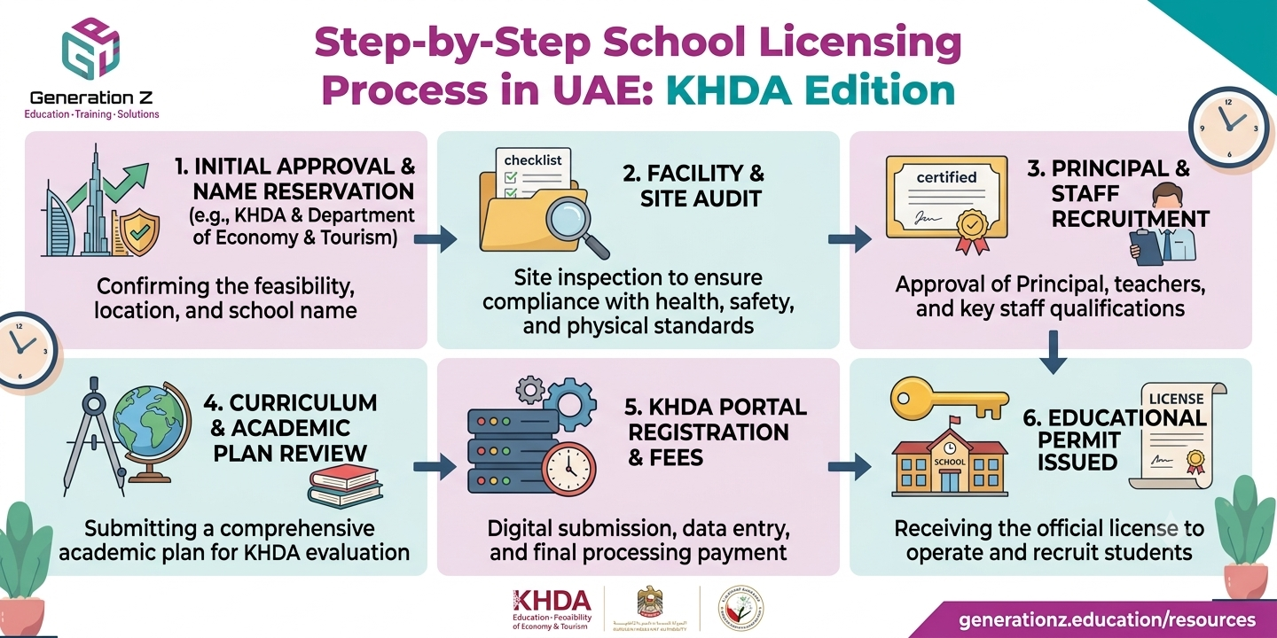 Step-by-Step School Licensing Process in UAE: KHDA Edition